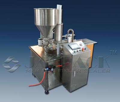 Máquina de vedação de enchimento de copos de plástico Molde de molho líquido Formulário de enchimento de selo Operação do ecrã táctil