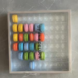 Macaron 60 Transparent Macaron Tray Packaging Handmade Box  Chocolate Packaging