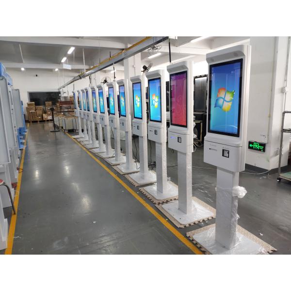 24 Inch Self Checkout Kiosk RF Check Out RFID Card Reader For Supermarket Restaurant