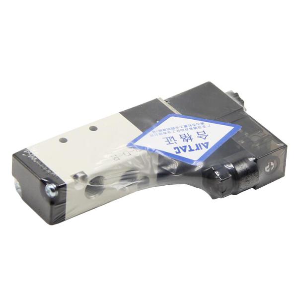 4V110-06 Solenoid Valve 5 Way 2 Position Pneumatic Air 1/8 BSPT 24V DC 12V AC 110V Air Solenoid Valve