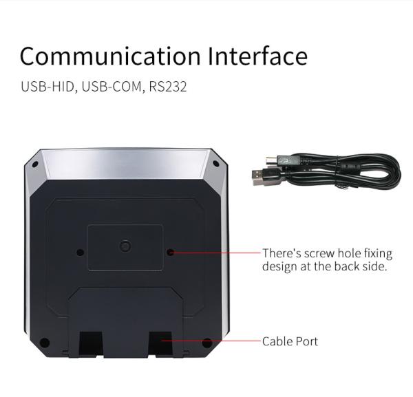 User-Friendly and Versatile Desktop Type USB Barcode Scanner for Convenient Scanning