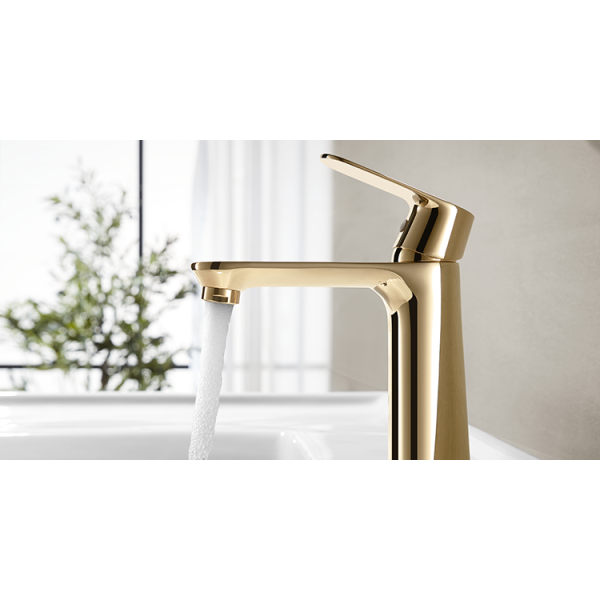 ARROW Modern Gold Basin Mixer Faucet Wall-Mounted Single Handle with Imported Swiss Aerator