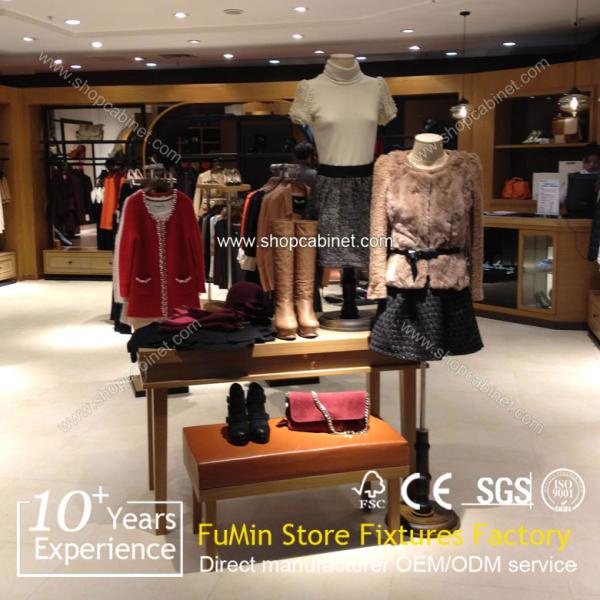 Round Adjustable Garment Rack / Metal Display Stand