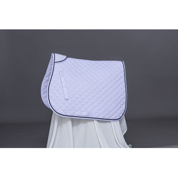 Fashion Cotton Saddle Pad With Piped Edge Strong And Breathable Fabric Materials