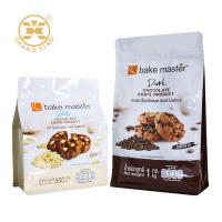 Bolsa de embalagem de biscoitos de fundo plano Stand Up Pouch Chocolate Chip Zipper Food Packaging Bag