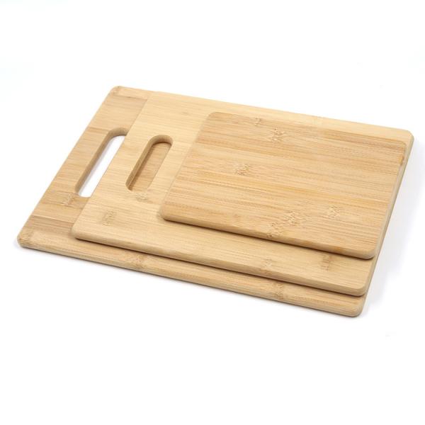 OCPO Kitchen S M L 3 Piece Bamboo Cutting Board Set Wooden Crafts Supplies