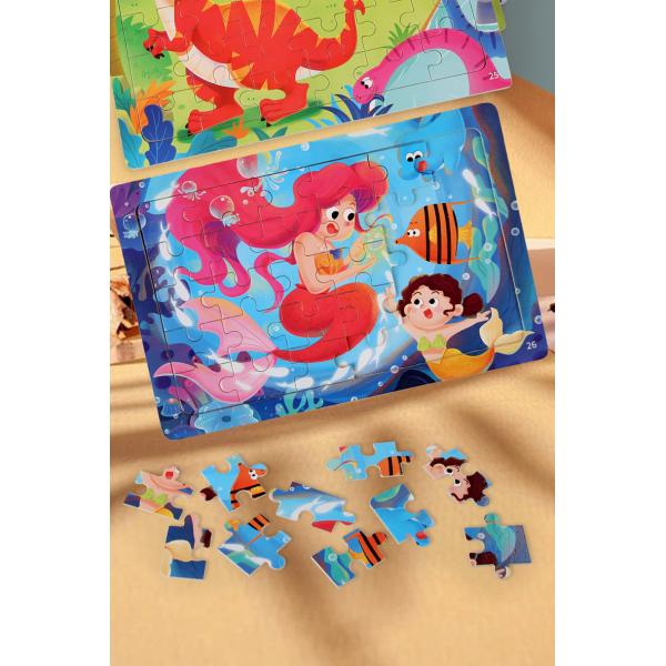 Wholesale 30 Piece Jigsaw Puzzle Children Multiple Themes Education Enlighten Wooden Puzzle Toy