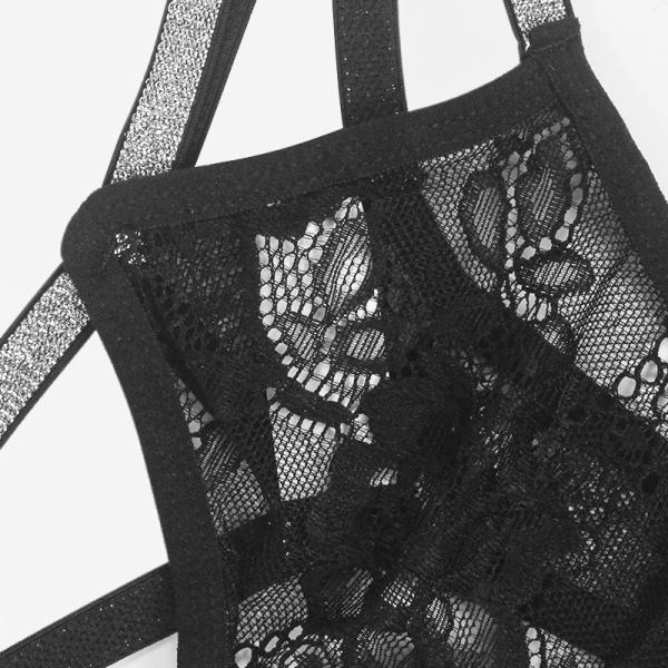 O laço G das mulheres amarra a cuecas de brilho transversal sexy Crystal Female Underwear do biquini das tangas da faixa