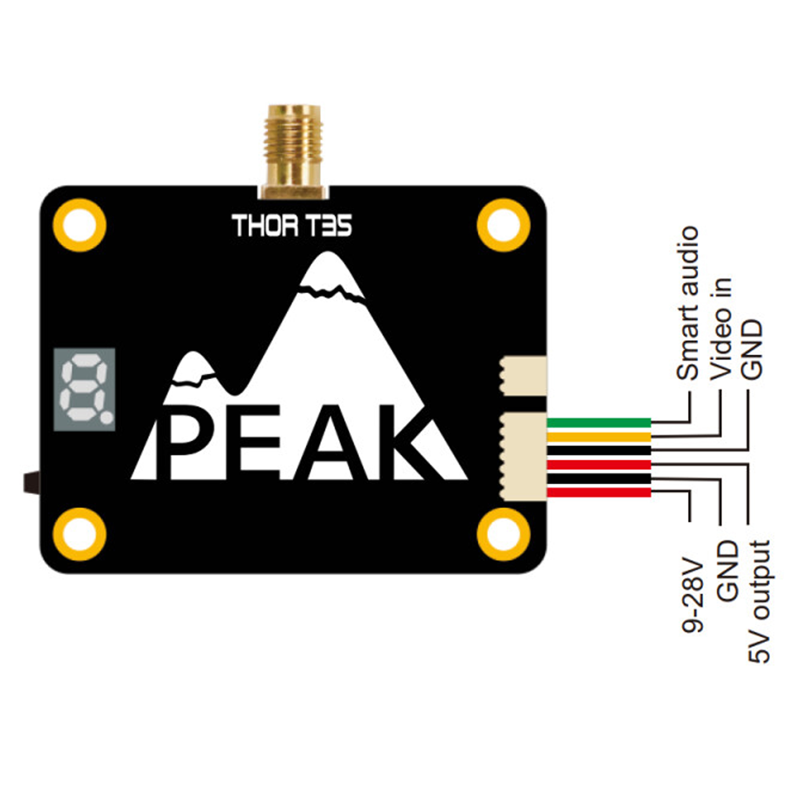 PeakFPV Thor T35 FPV VTX 3-5GHz 3W Ultra Long Range with 64CH