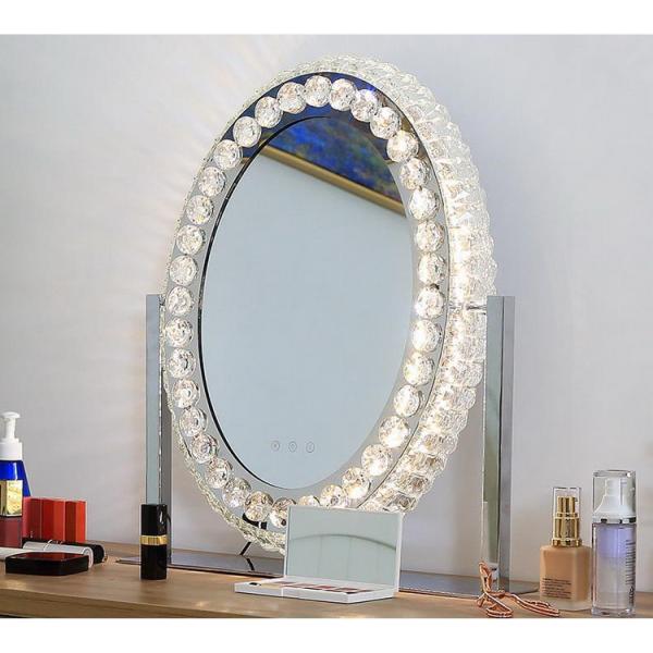 LED Light Up Makeup Mirror Crystal Vanity Mirror Hollywood Style