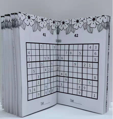 Книги Судоку детей мягкой крышки, изготовленные на заказ пустые журналы с резинкой