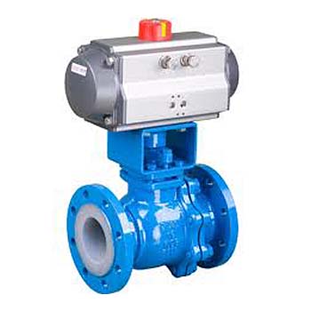 PFTE Lined Ball valve Butterfly valve check valve  stop valve Fluorine lined pipe fittings for Acid Chemical Tank