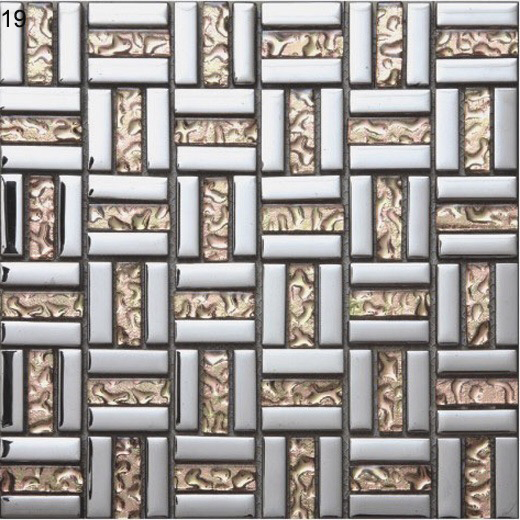 Wear-resistant Glass and Metal Swimming Pool Mosaics For Hotel