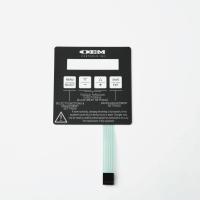 Interruptor de membrana PET flexível durável com superfície fosca brilhante multiuso