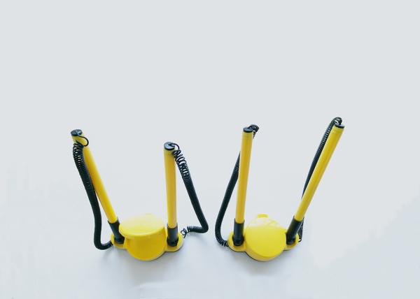 Yellow Table plastic Gel ink ball pen with logo for promotion(F201)