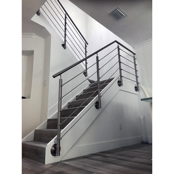 Перила балкона стали Адвокатуры штанги, крытый рельс лестницы для террасы палубы квартиры