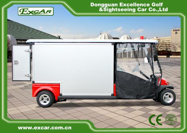 2 Seater 48v Electric Ambulance Golf Cart With Rain Cover Waterproof