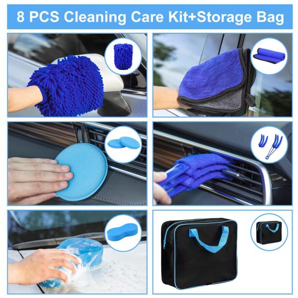 Горячая продажа 23Pcs Автомобиль детализация щетки набор с сумкой для ношения всецело чистый для очистки внутренней, внешней