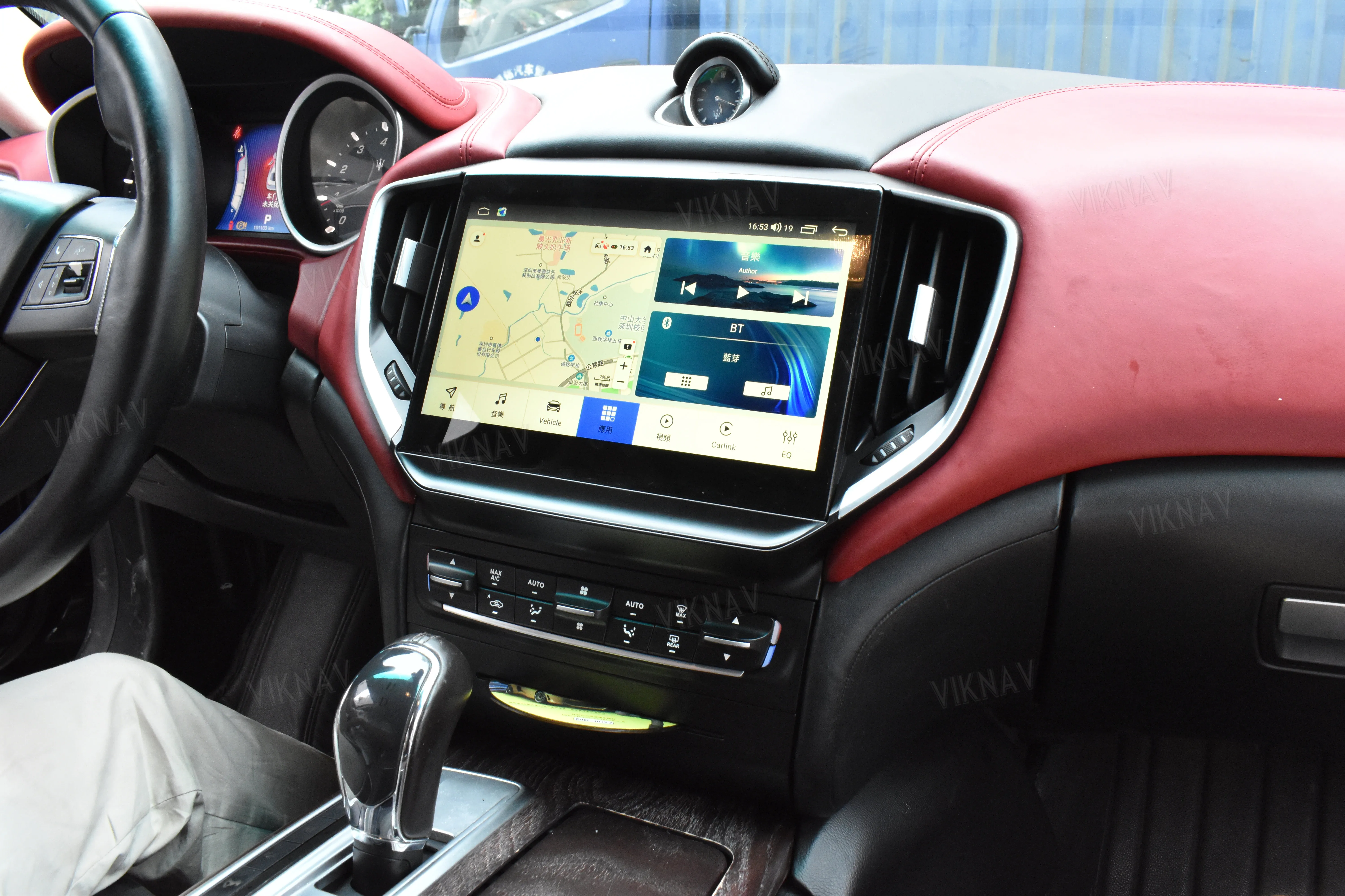 2013-2017 Maserati Ghibli Послепродажное радио беспроводное Carplay Android 10,4 дюйма