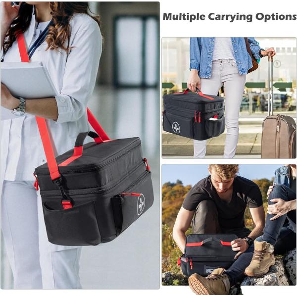 Travel Medicine Bag Organizer-Medicine Organizer Storage-Pill Bottle Organizer Storage-Medication Organizer