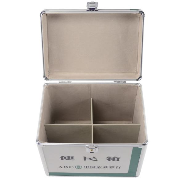 Зеленая акриловая переносная сумка для ящика для хранения аксессуаров алюминиевого для того чтобы организовать инструменты