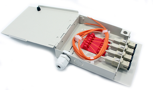 4 Cores Wall Mount Fiber Terminal Box -FTBM104A For FTTH Cabling Point