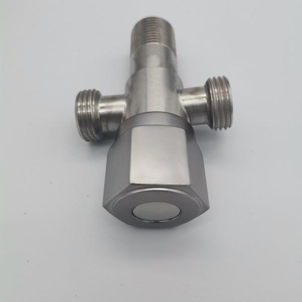 Angle Valve Multifunction Stainless Steel 3Ways T Valves for Bathroom Engineering