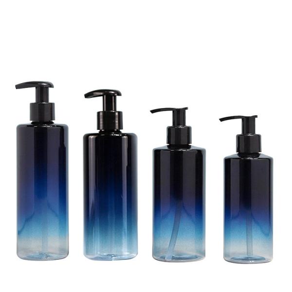 300 ml 500 ml Bouteille de pompe transparente Shampooing cosmétique Bouteille vide avec tête de pompe à pulvérisation