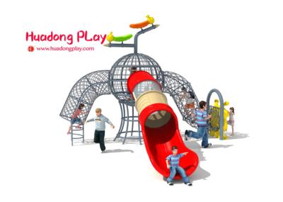 Small Elephant Outdoor Climbing Play Equipment  For Children'S Play Area With Plastic Slide