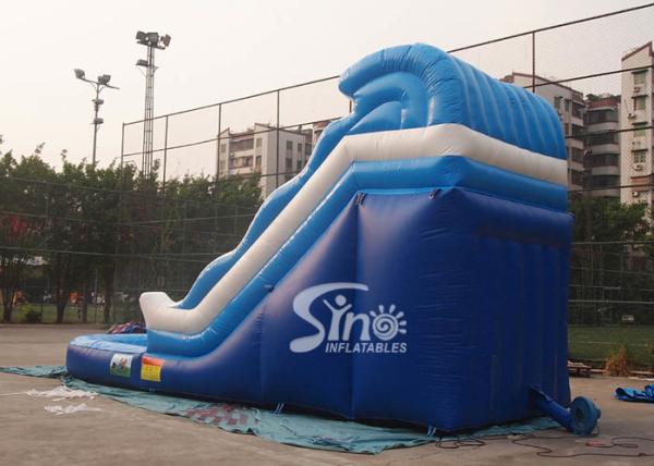 partido inflável comercial da corrediça de água da onda de 18ft para crianças e adultos com material de encerado do pvc de 0.55mm