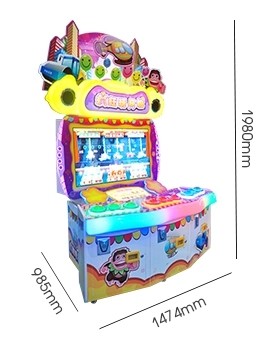 Игровой автомат лотереи билета игроков игрушки 3 Хоцале сумасшедшей управляемый монеткой