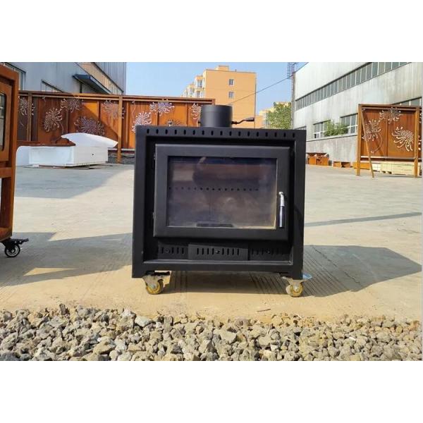 Камин плиты крытой декоративной Freestanding древесины горя стальной установленный стеной