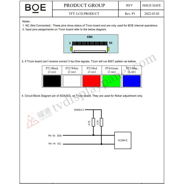 HV550QUB-F1D BOE TV Panel 55 Inches Multifunctional Environmental Protection For Hisense Smart TV