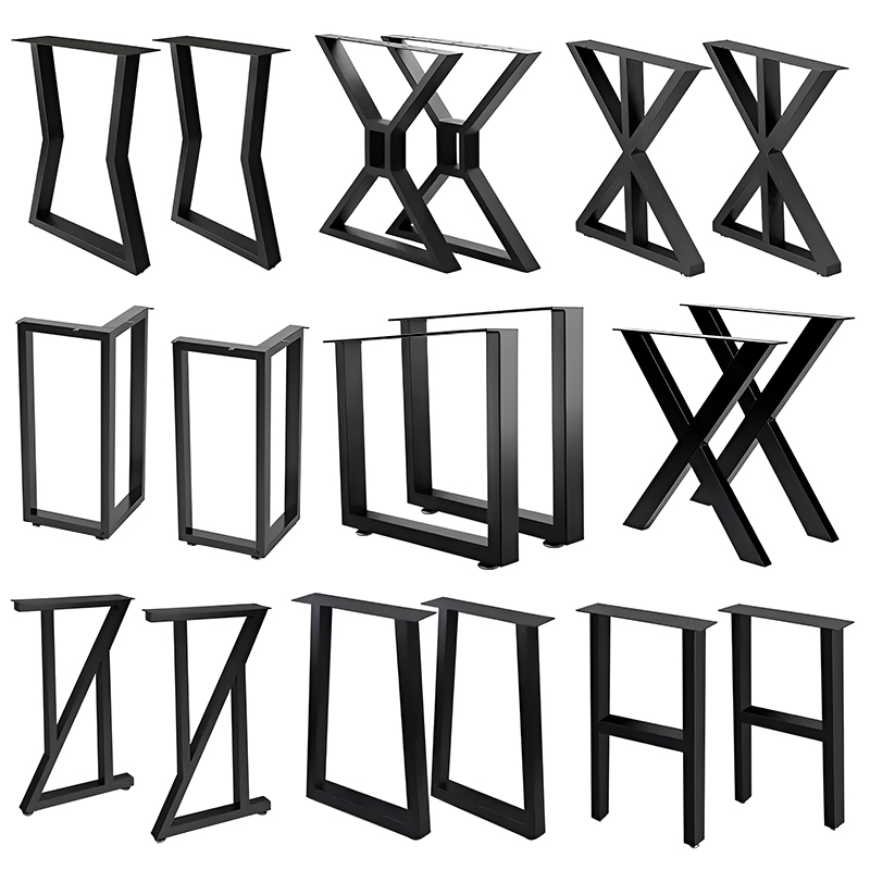 Iron Table Leg Bracket Metal Dining Table Legs Office Desk Supports Tea Table Bases DIY Iron Coffee Table Legs