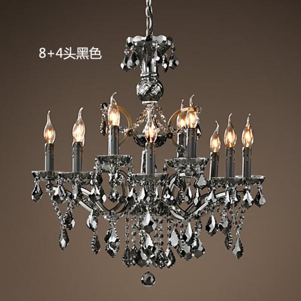 Vintage Black iron dining room Living room Chandelier (WH-WI-01)