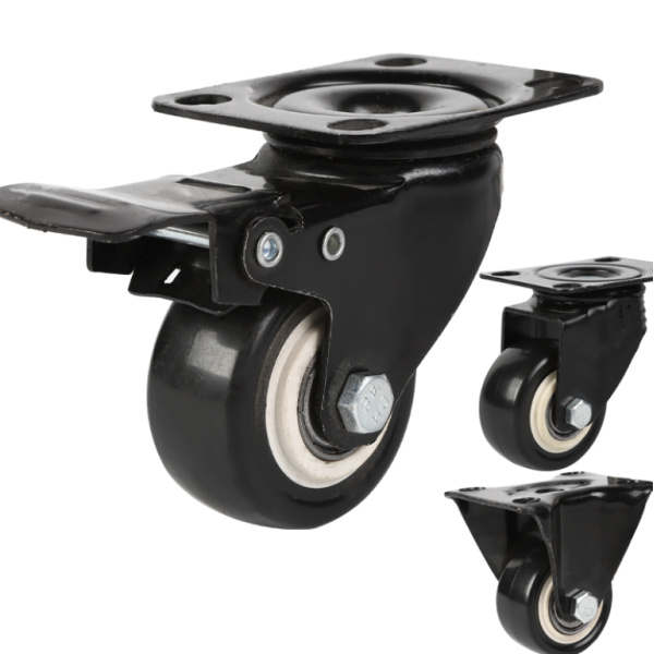 Export Quality 2 Inch Polyurethane Top Plate Swivel Wheels Durability Garages Food Caster Wheel
