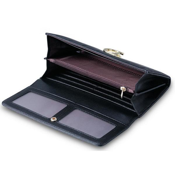 Ms. European and American cowhide leather wallet long wallet