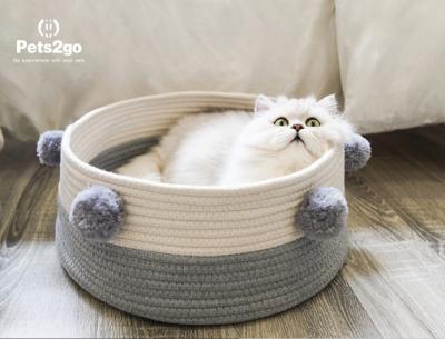 Logotipo personalizado 0.9kg 42*16CM Cat Bed redonda