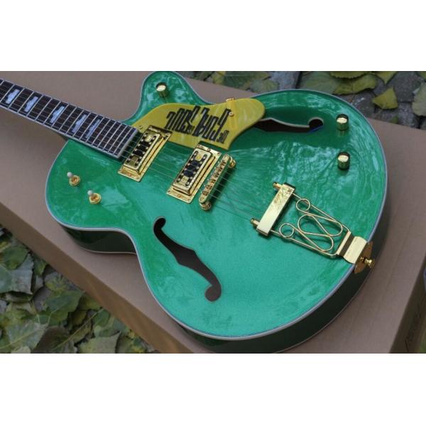 Jazz Electric Guitar,Bigsby and a gold hardware,Semi Hollow Body Archtop Guitar
