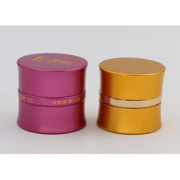 Золото 30мл заморозило косметические опарникы, контейнеры макияжа тонкой талии небольшие стеклянные с крышками