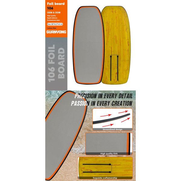 106CM Carbon Foil Board EVA Wave Wingfoil Sup Surf Foil Water Pump