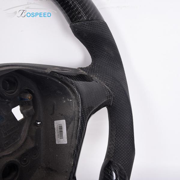 35cm Custom Ford Ranger Racing Steering Wheel Smooth Leather Blue Stripe