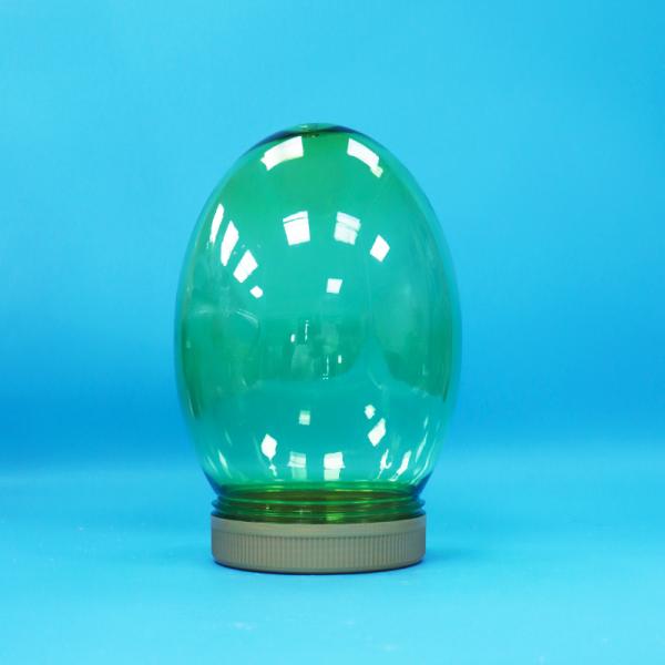 Pot en PET plastique transparent de forme unique pour pistaches, avec couvercle plat à vis, qualité alimentaire