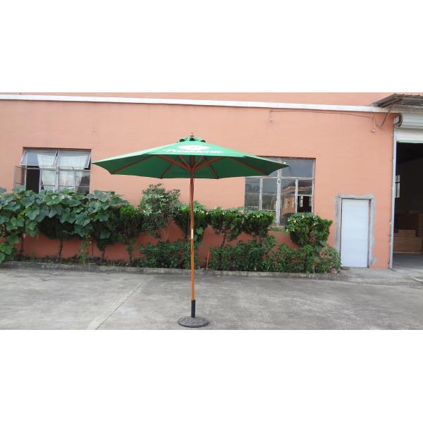 Waterproof Cover 180g Polyester Fabric Straight Leisure Garden Umbrella with Logo Printed