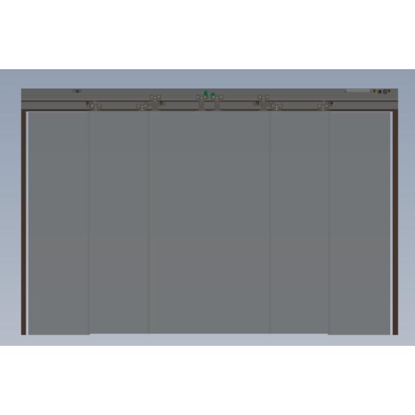 Stainless steel motor Heavy Duty door , workshop mansion exterior automated sliding door