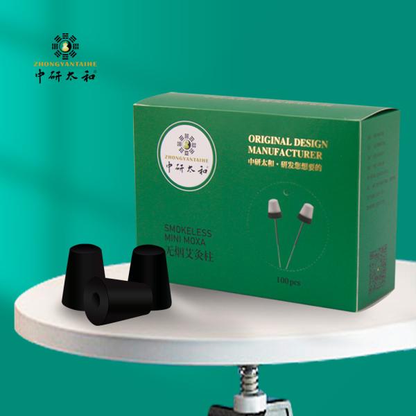 Carbonization Moxibustion Stick , Pure Smokeless Moxa Rolls