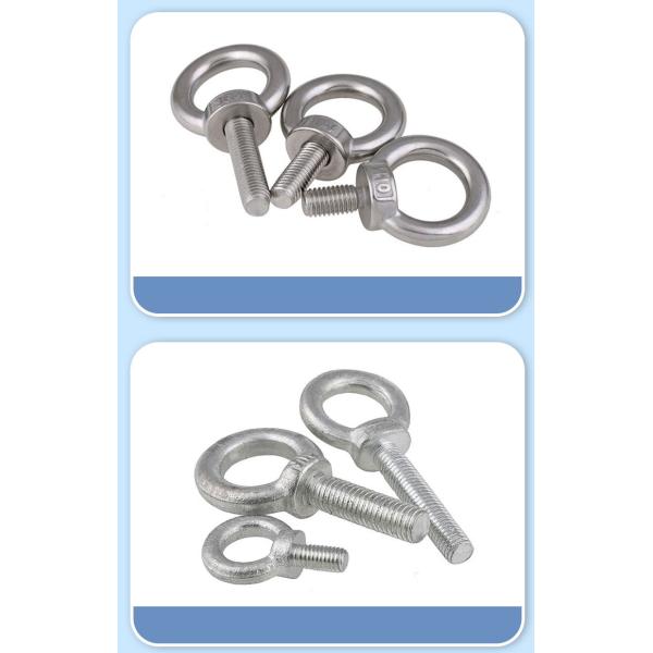 Stainless Steel Eye Bolt and Nuts Carbon Steel  Lifting Eye Bolt M4-m64 Factory Outlet
