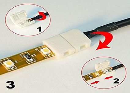 Flexible LED Strip Light Connectors , Reliable LED Tape Light Connectors OEM