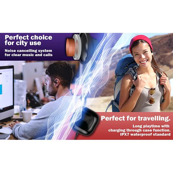 Smart Control Waterproof Bluetooth Earphones 10m True Wireless Stereo Earbuds