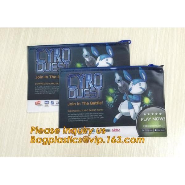 CHINA supplier Customized High Quality Plastic Document bag,Custom logo Clear waterproof PVC file documents pouch bag wi